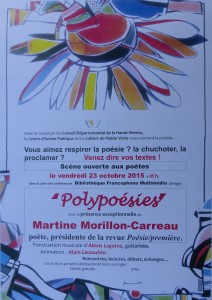 Polypoésies 2015 BFM Limoges